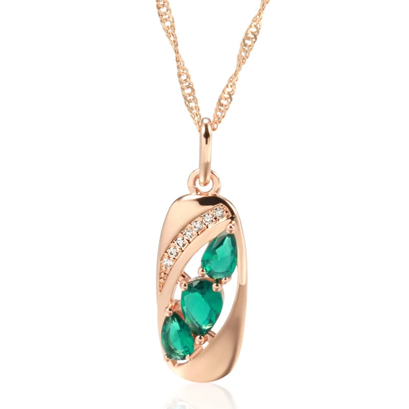 Palace Emerald Drop Necklace