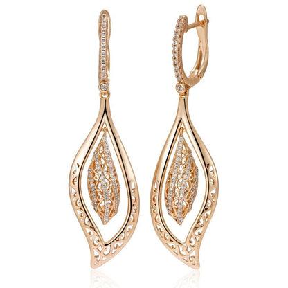 Royal Petal Drop Earrings
