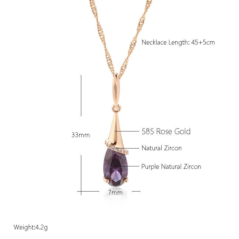 Royal Tear Drop Necklace