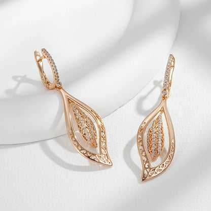 Royal Petal Drop Earrings