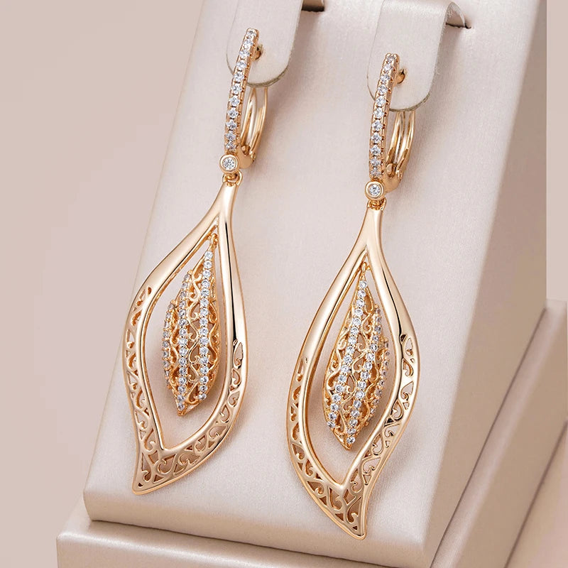 Royal Petal Drop Earrings