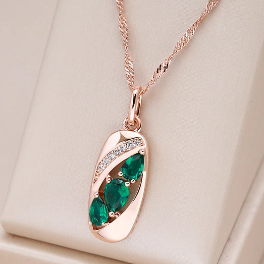 Palace Emerald Drop Necklace