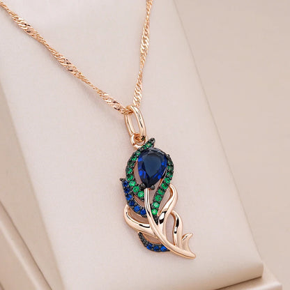 The Sapphire Leaf Pendant