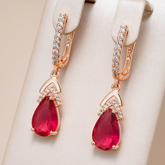 The Ruby Drop Earrings
