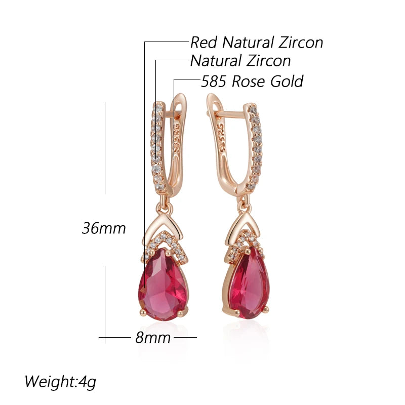 The Ruby Drop Earrings